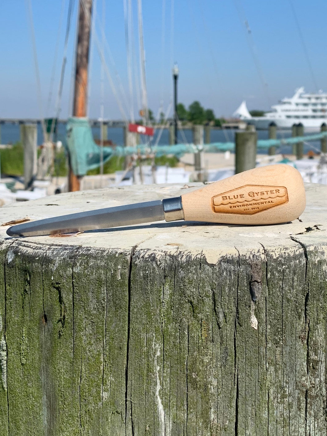 Blue Oyster Shucking Knife